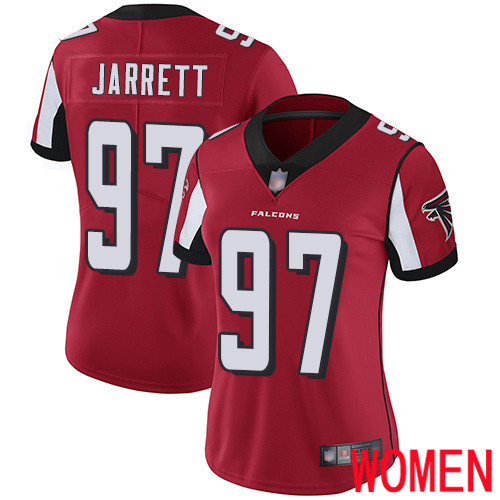 Atlanta Falcons Limited Red Women Grady Jarrett Home Jersey NFL Football #97 Vapor Untouchable->women nfl jersey->Women Jersey